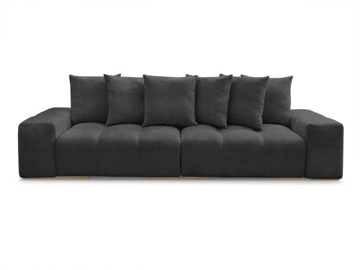 Canapé droit convertible coffre ANAKIN tissu texturé