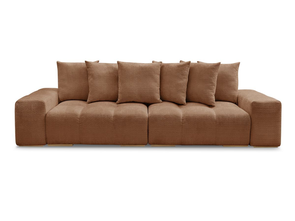Canapé droit convertible coffre ANAKIN tissu texturé