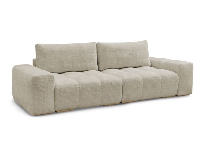 Canapé droit convertible coffre ANAKIN tissu texturé
