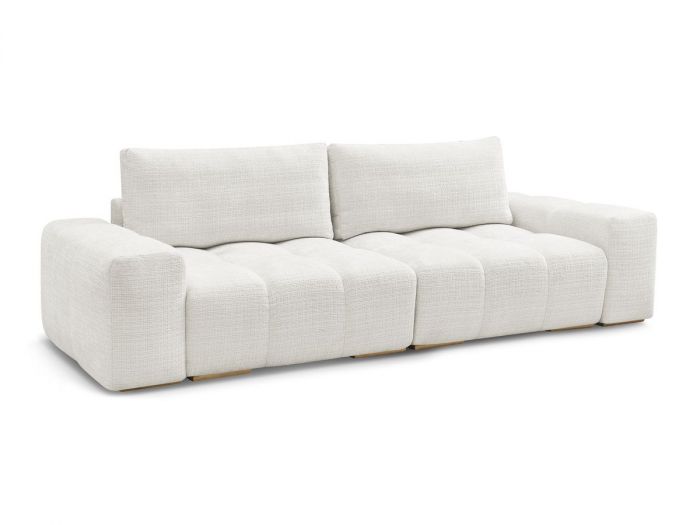 Canapé droit convertible coffre ANAKIN tissu texturé