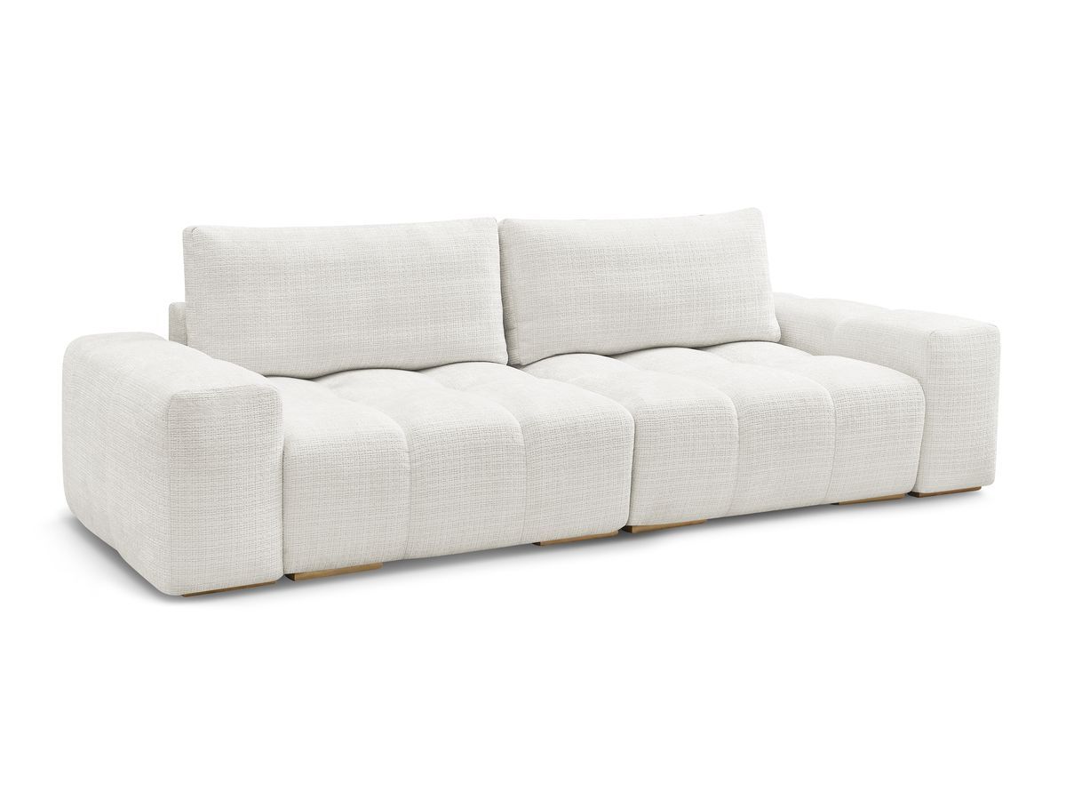 Canapé droit convertible coffre ANAKIN tissu texturé
