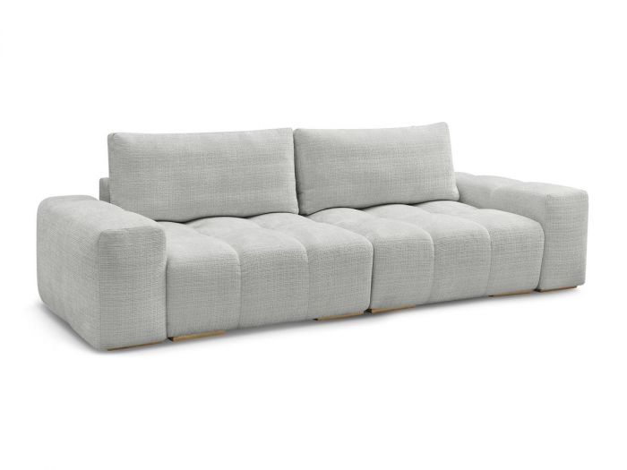 Canapé droit convertible coffre ANAKIN tissu texturé