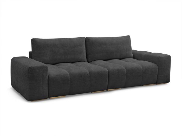 Canapé droit convertible coffre ANAKIN tissu texturé