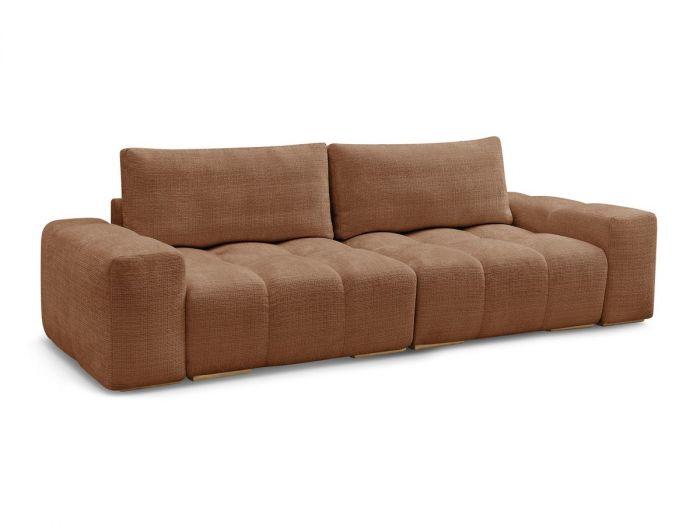 Canapé droit convertible coffre ANAKIN tissu texturé