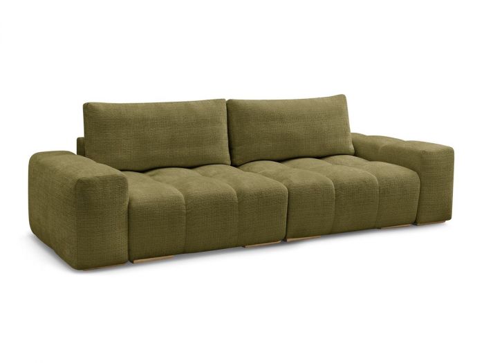 Canapé droit convertible coffre ANAKIN tissu texturé