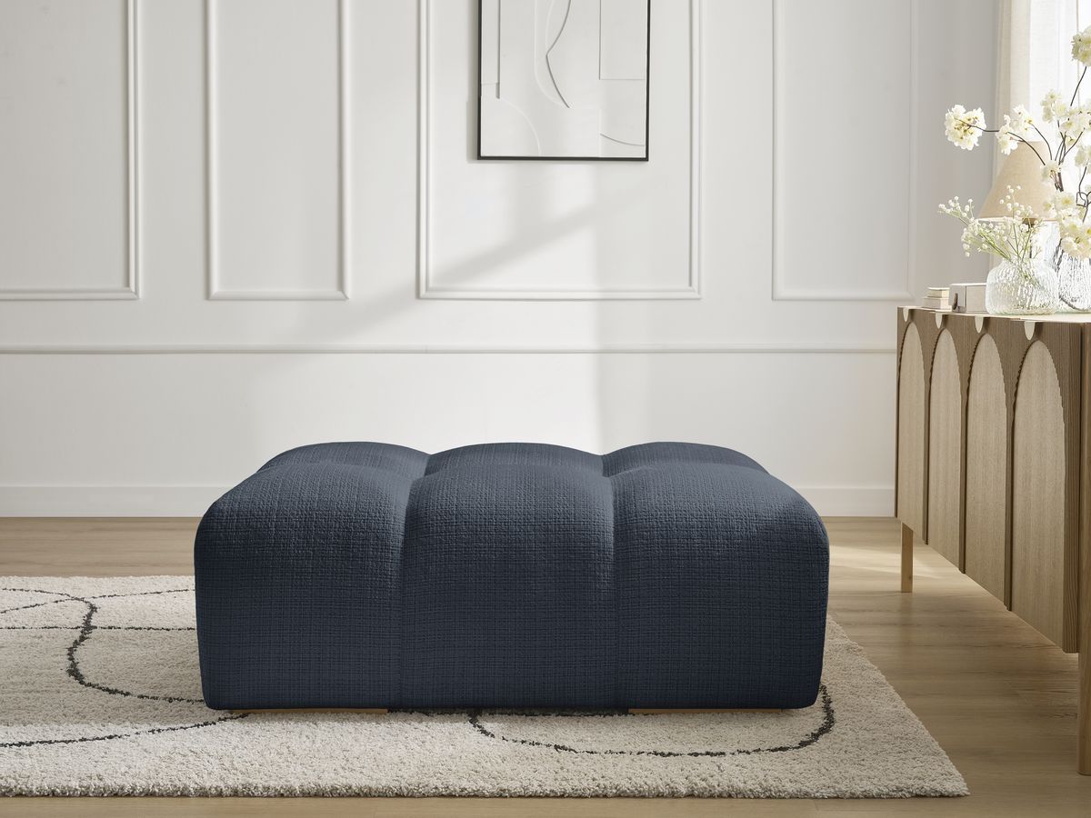 Pouf ANAKIN texturé bleu foncé — vue 5