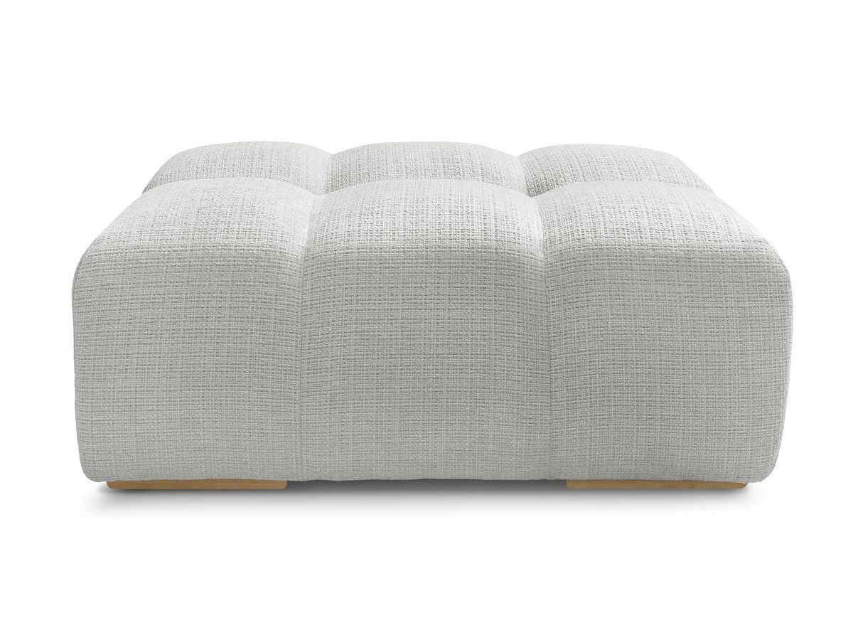 Canapé d'angle fixe EVEREST tissu chiné - Orange - Angle droit - 10 coussins
