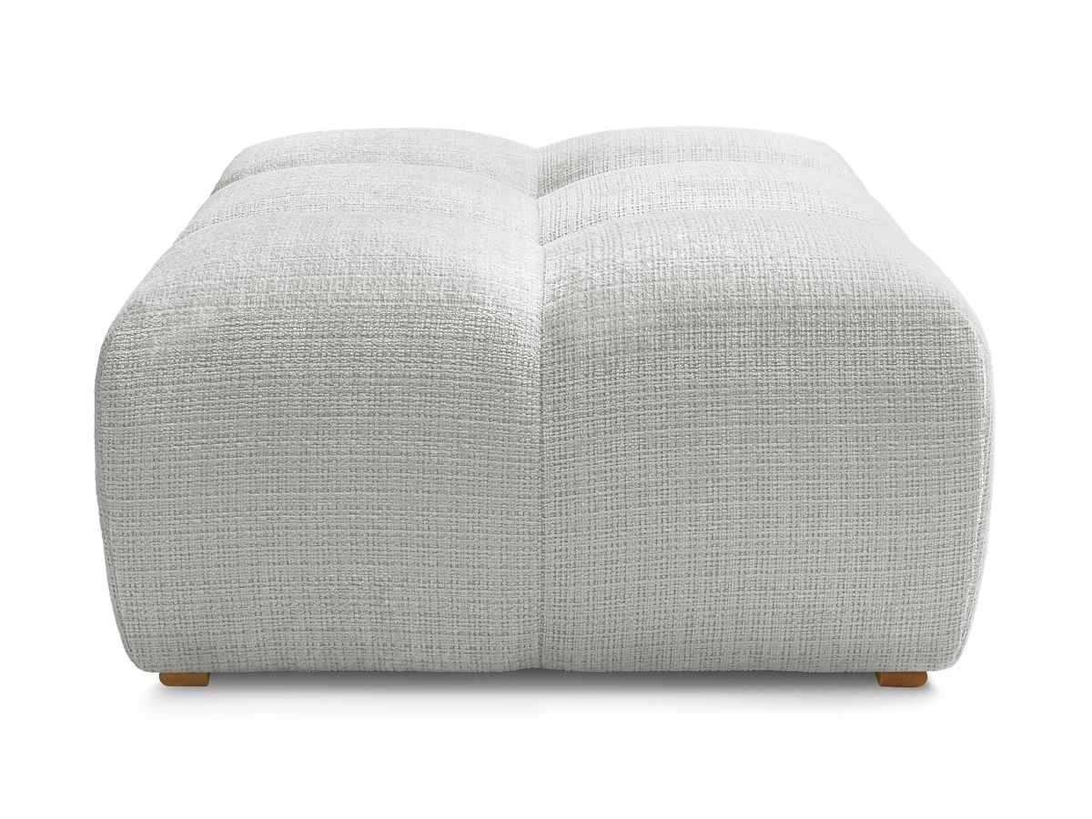 Canapé d'angle fixe EVEREST tissu chiné - Orange - Angle droit - 10 coussins