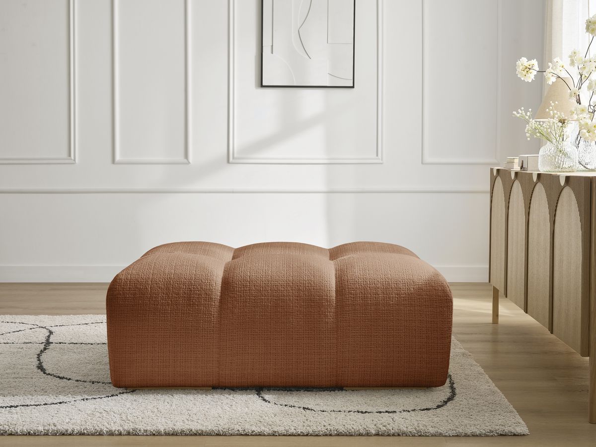 Pouf ANAKIN texturé orange — vue 5