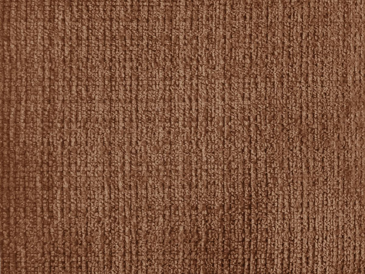 Canapé d'angle fixe EVEREST tissu chiné - Orange - Angle droit - 10 coussins