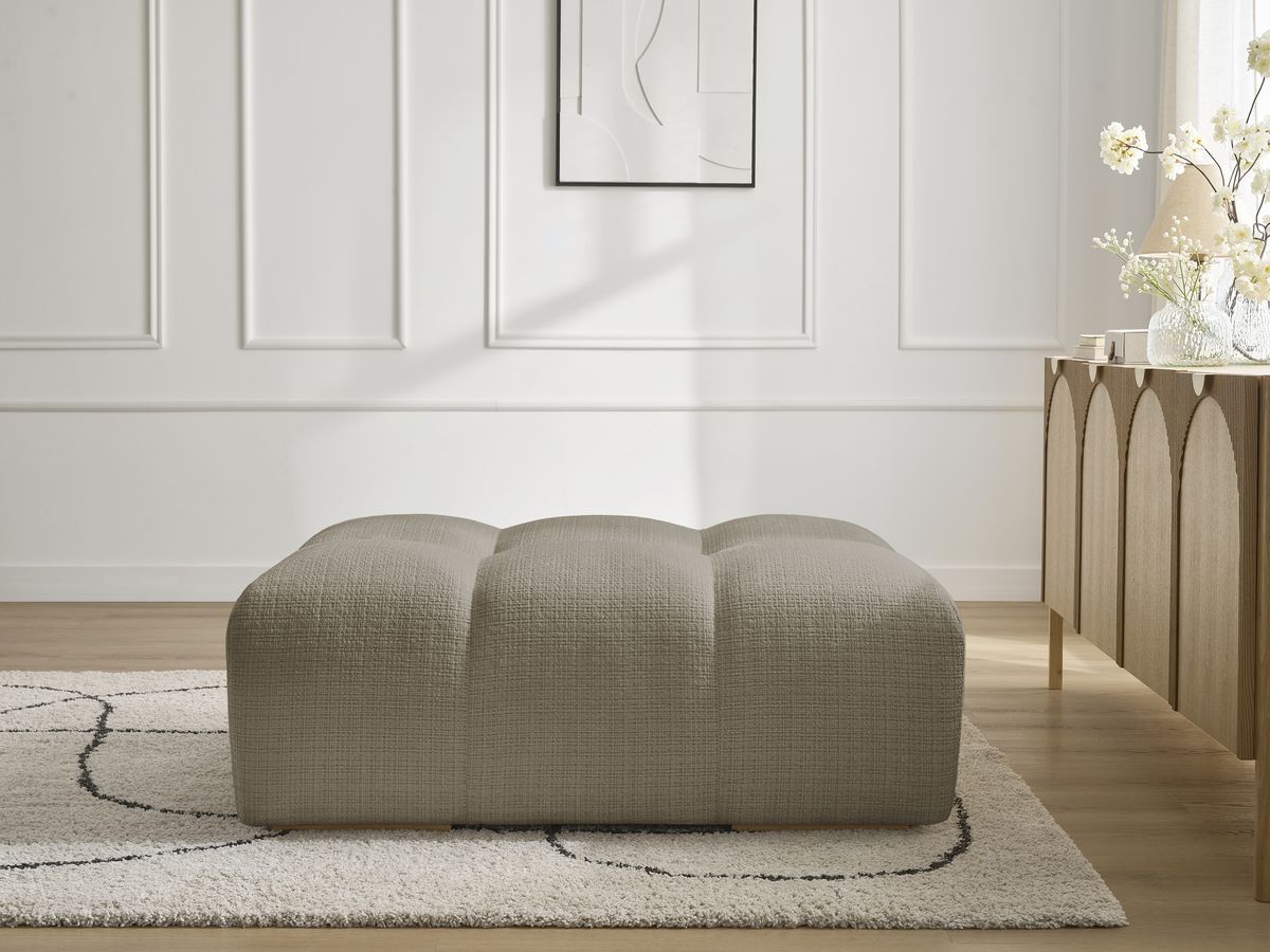 Pouf ANAKIN texturé taupe — vue 5