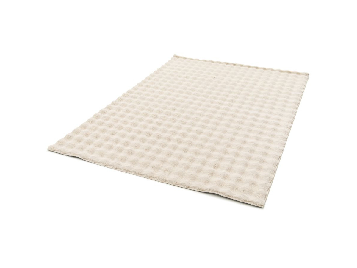 BOB effen laagpolig vloerkleed in 3D-reliëf