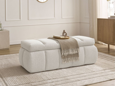 Bout de lit DENALI tissu lisse