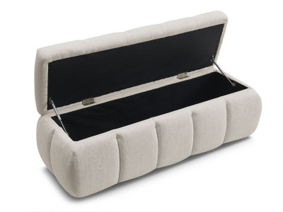 Bout de lit DENALI tissu lisse