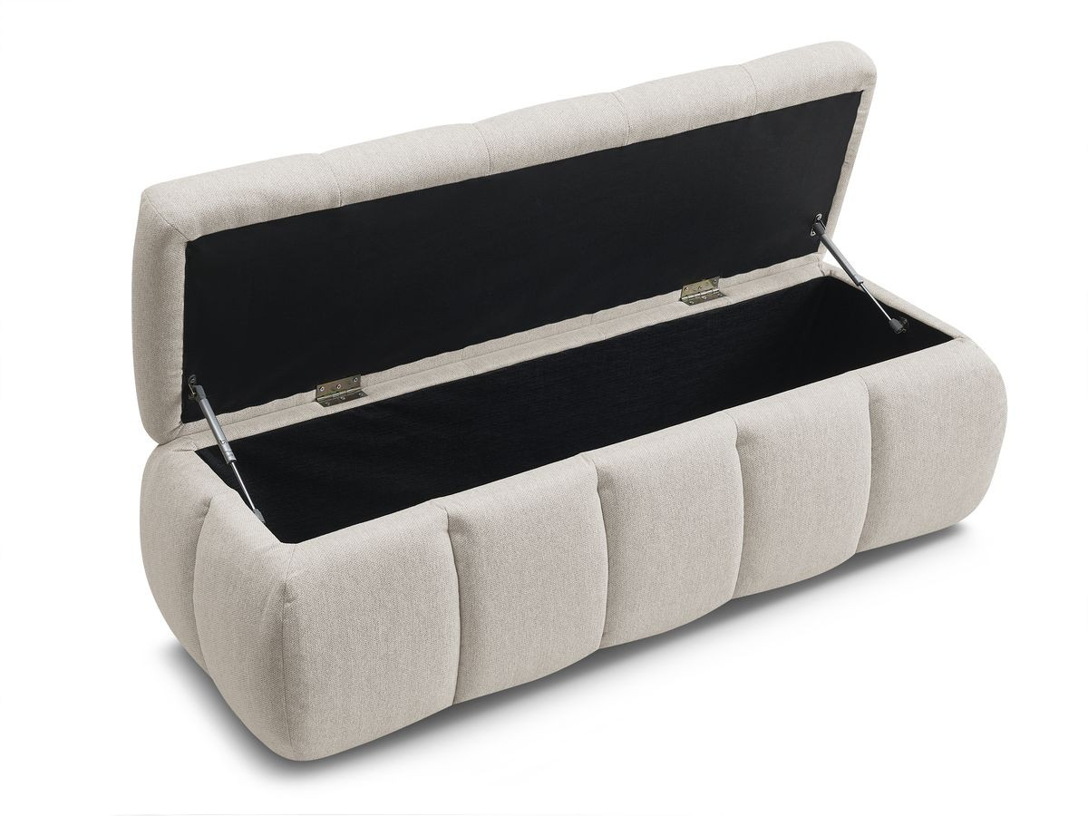 Bout de lit DENALI tissu lisse