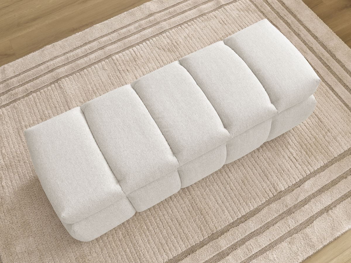 Bout de lit DENALI tissu lisse