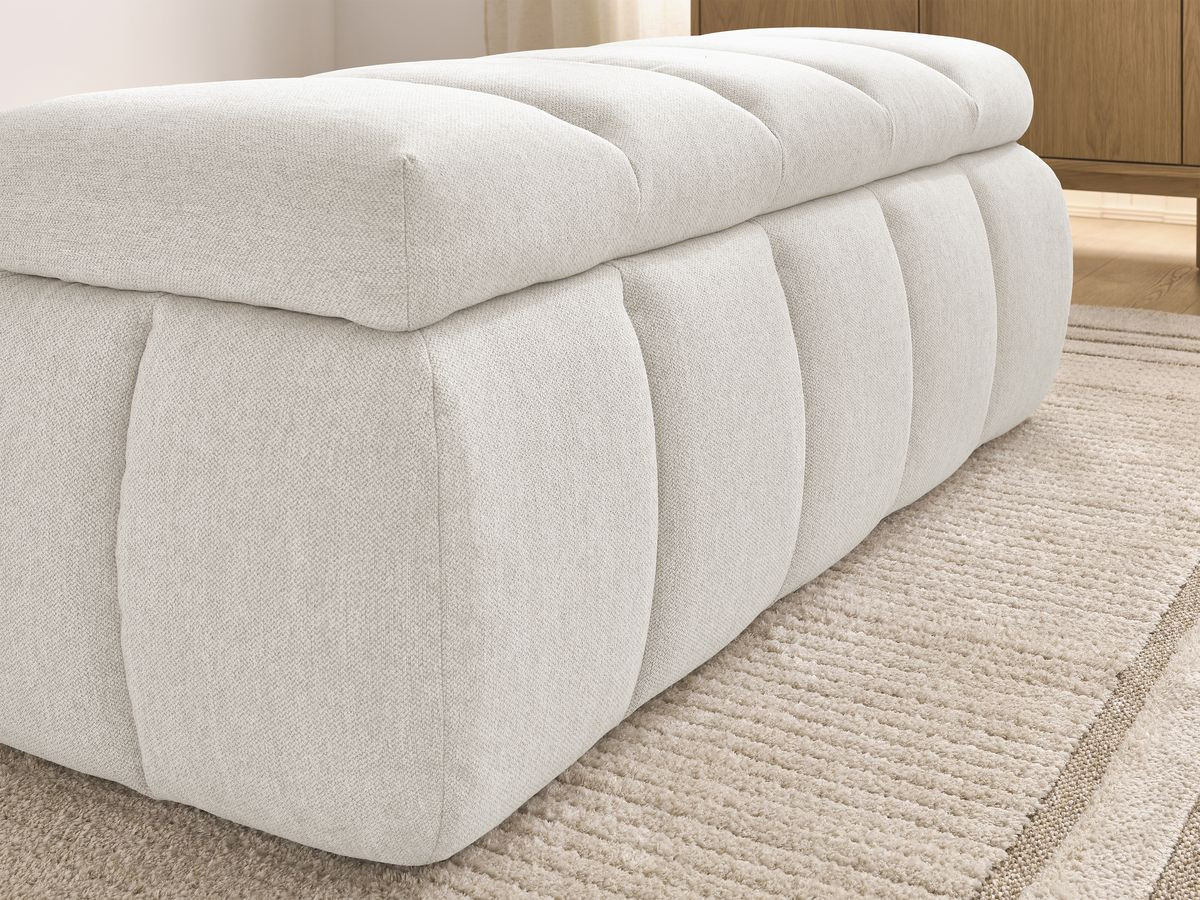 Bout de lit DENALI tissu lisse