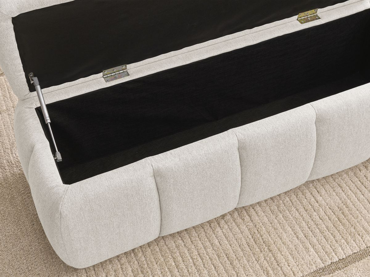 Bout de lit DENALI tissu lisse