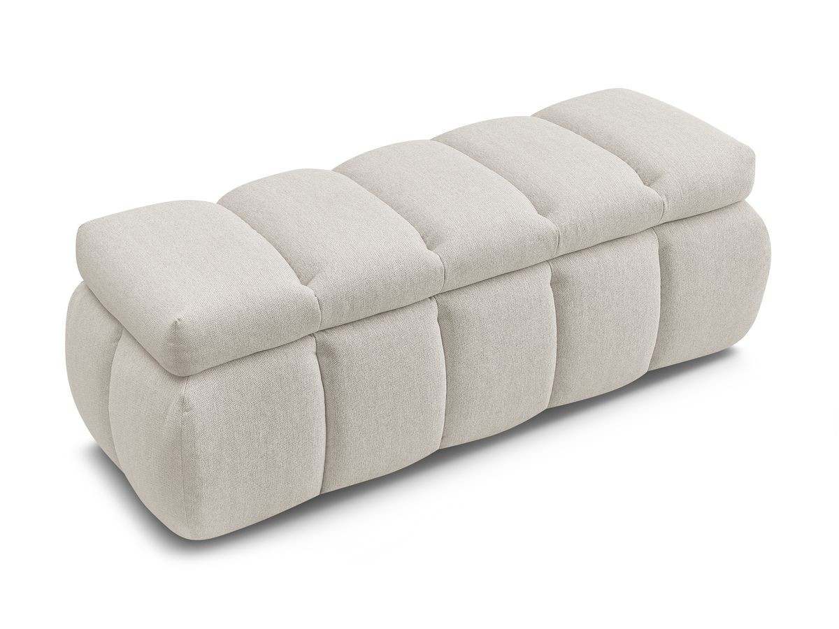 Bout de lit DENALI tissu lisse