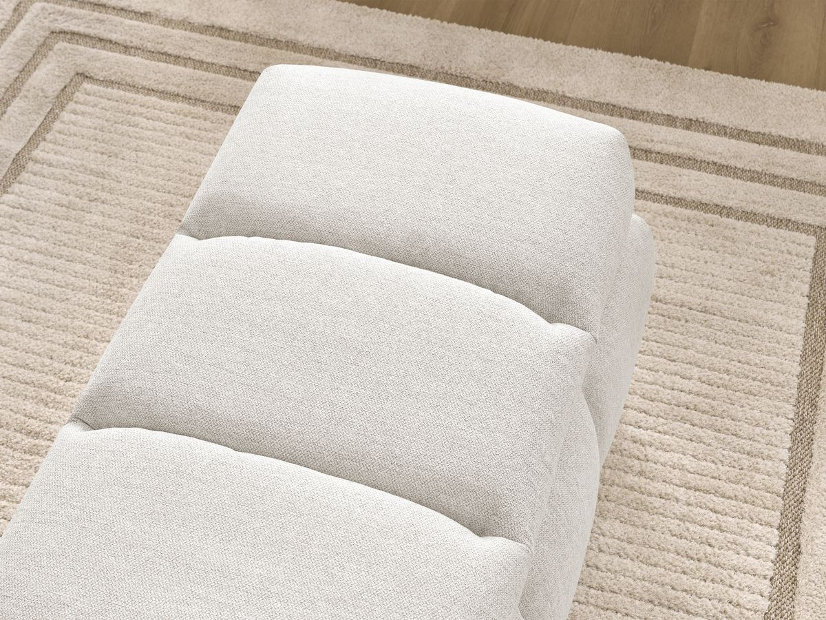 Bout de lit DENALI tissu lisse