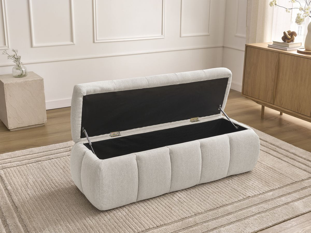 Bout de lit DENALI tissu lisse