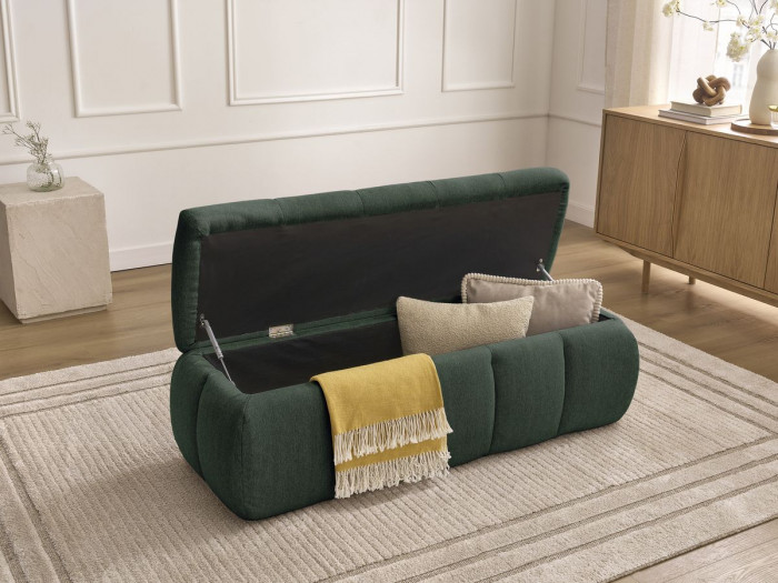 Bout de lit DENALI tissu lisse