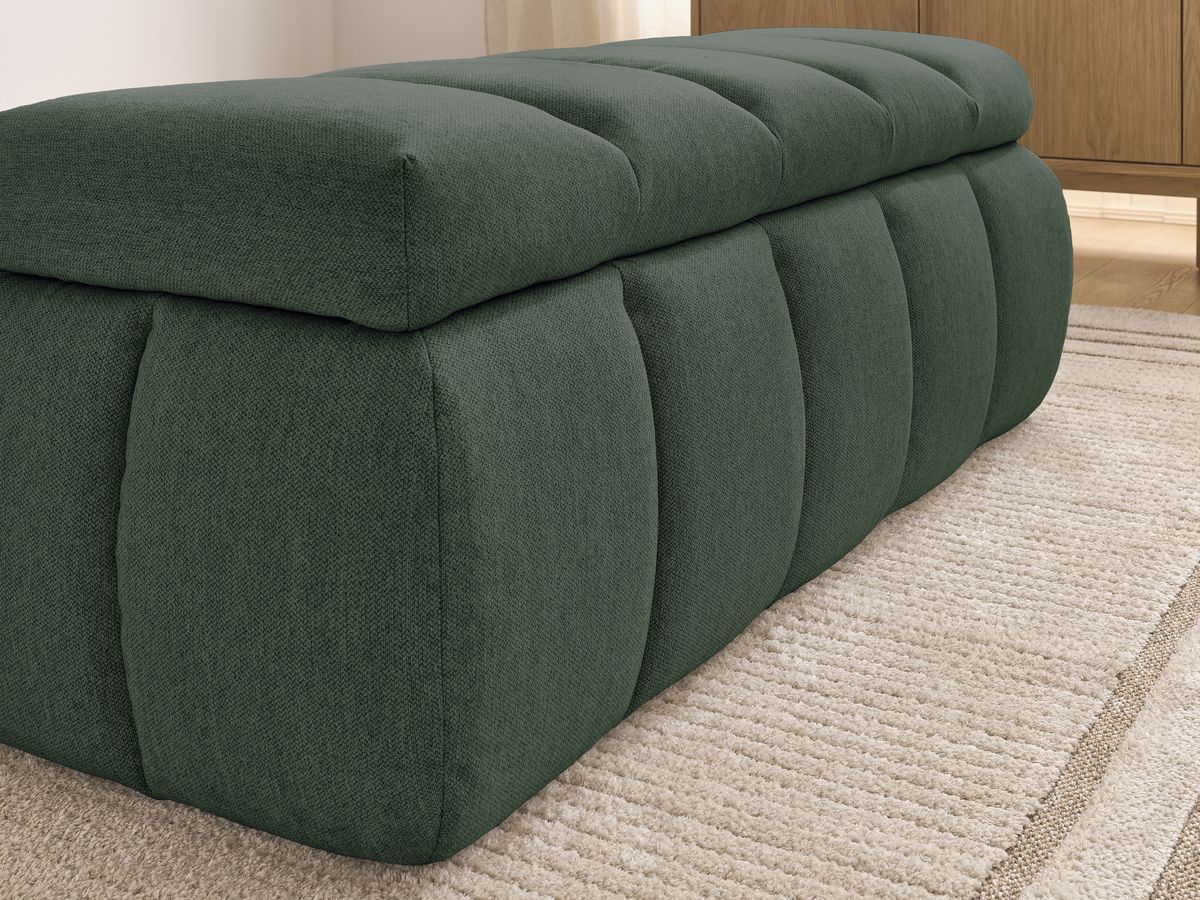 Bout de lit DENALI tissu lisse