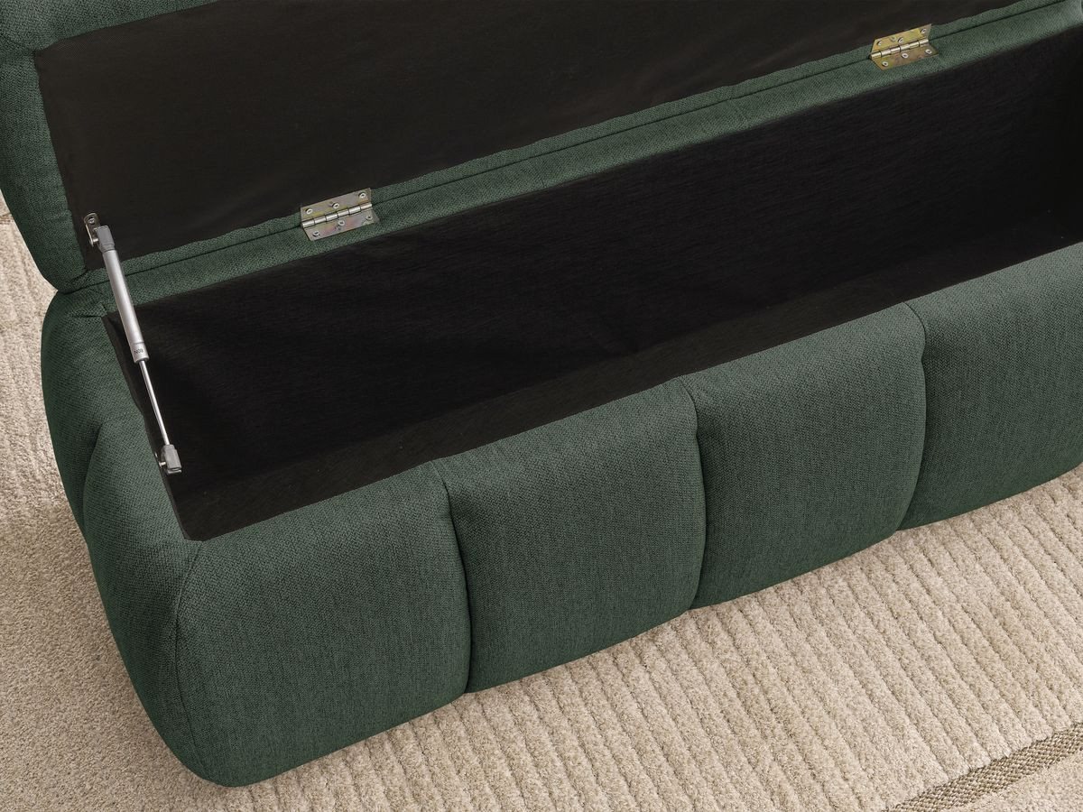 Bout de lit DENALI tissu lisse