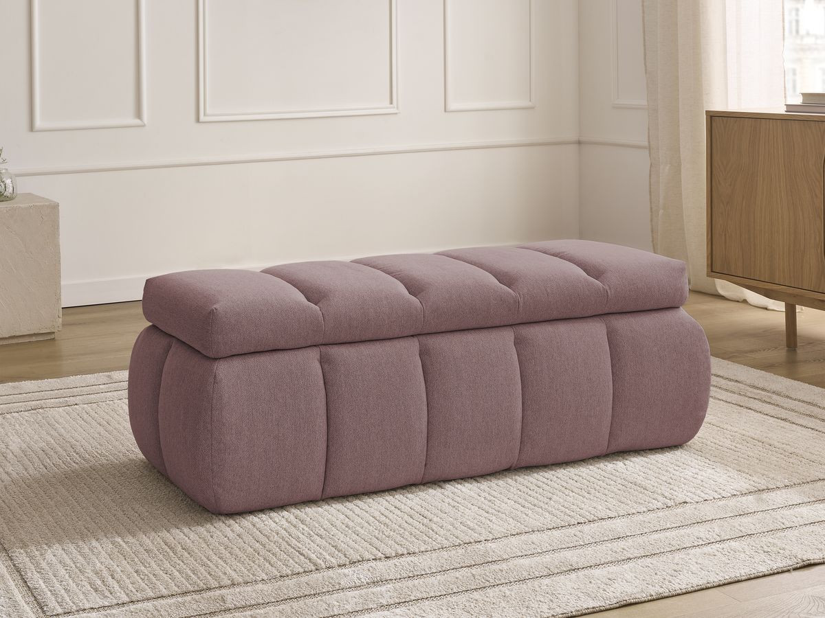 Bout de lit DENALI tissu lisse