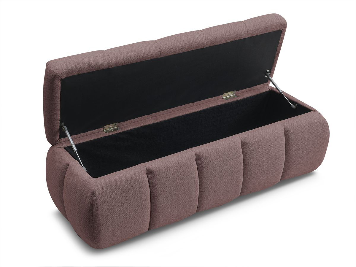 Bout de lit DENALI tissu lisse