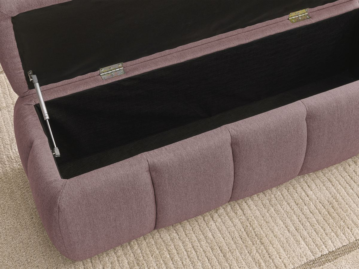 Bout de lit DENALI tissu lisse