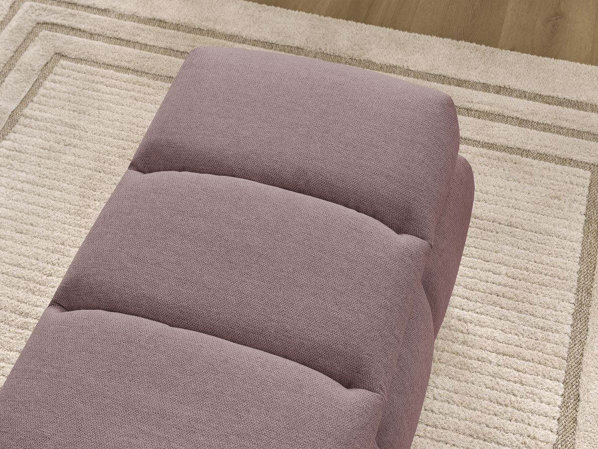 Bout de lit DENALI tissu lisse