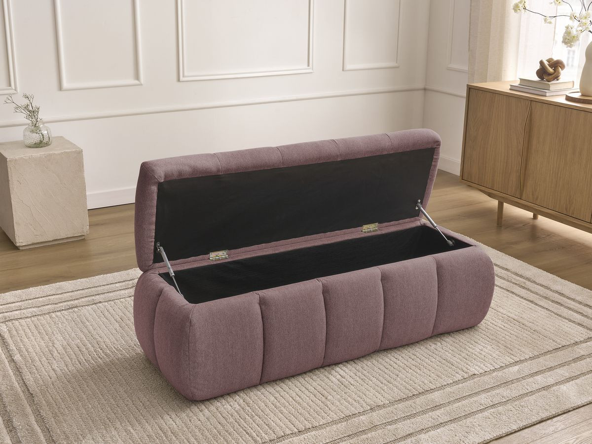 Bout de lit DENALI tissu lisse