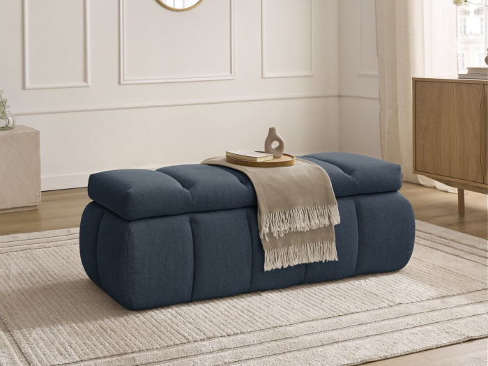 Bout de lit DENALI tissu lisse