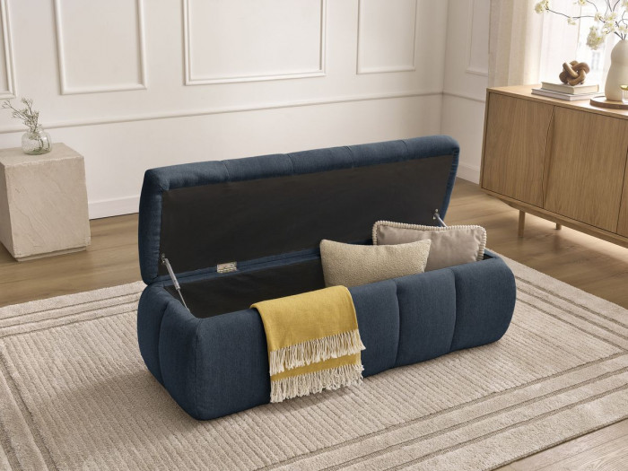 Bout de lit DENALI tissu lisse