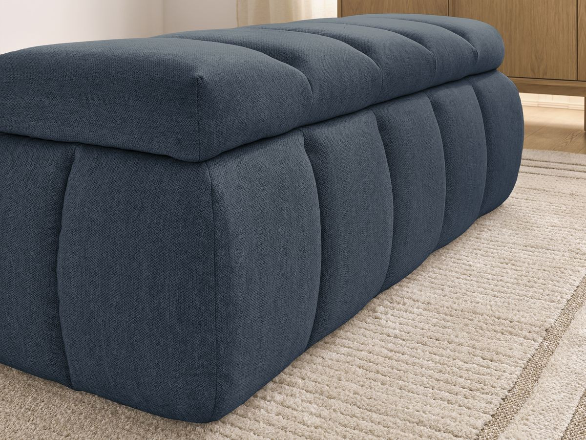 Bout de lit DENALI tissu lisse