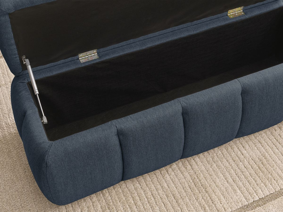 Bout de lit DENALI tissu lisse