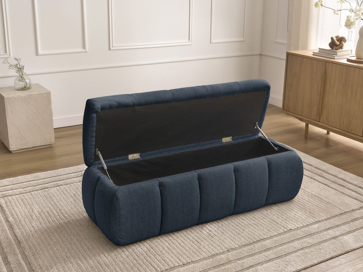 Bout de lit DENALI tissu lisse