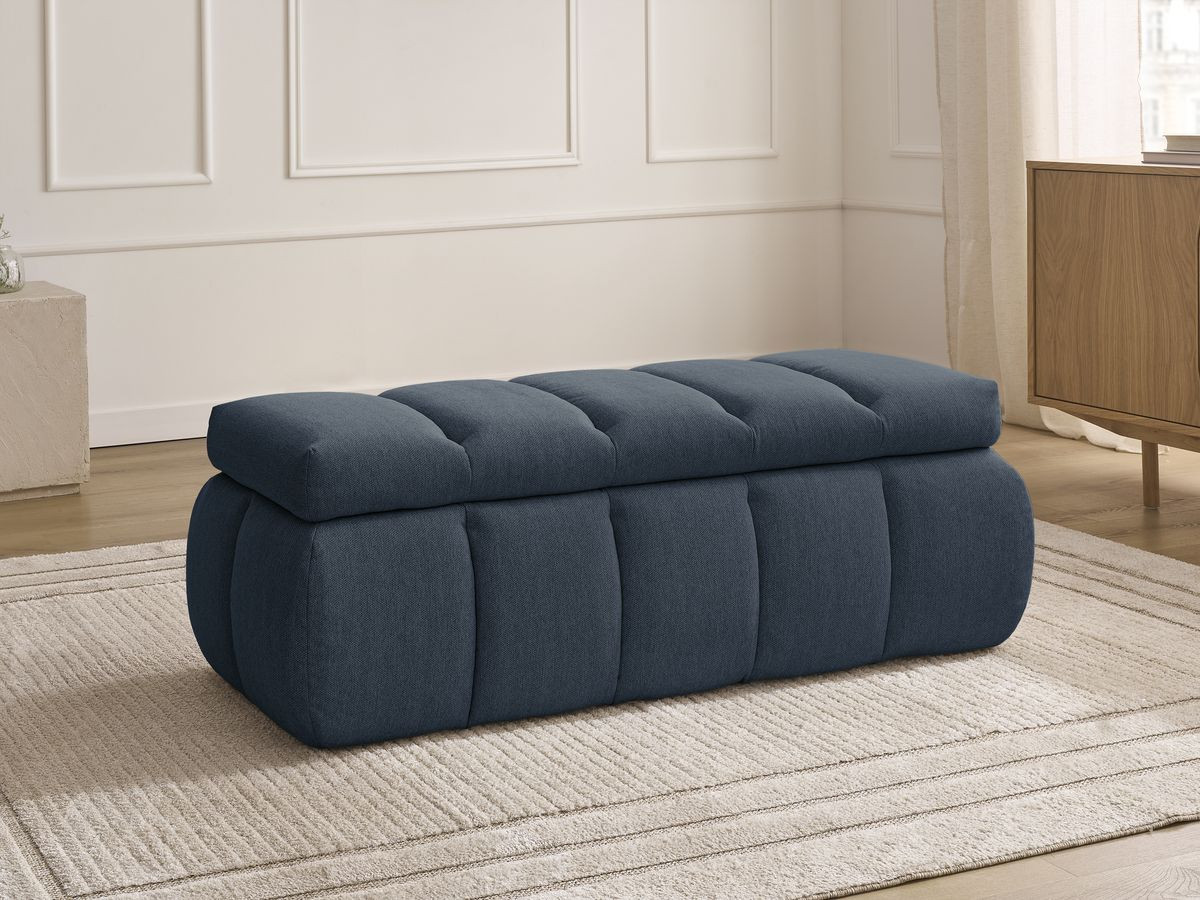 Bout de lit DENALI tissu lisse