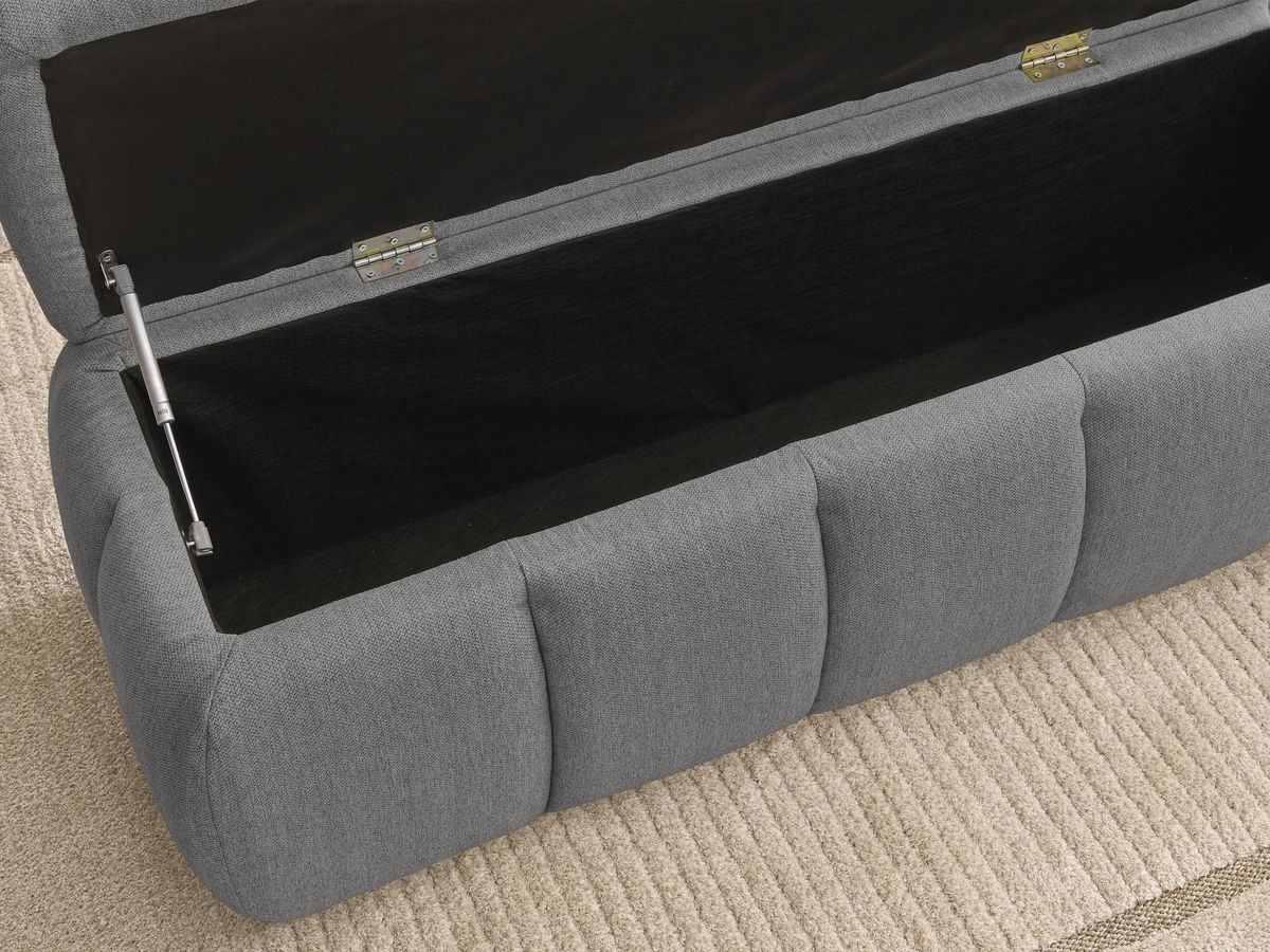 Bout de lit DENALI tissu lisse
