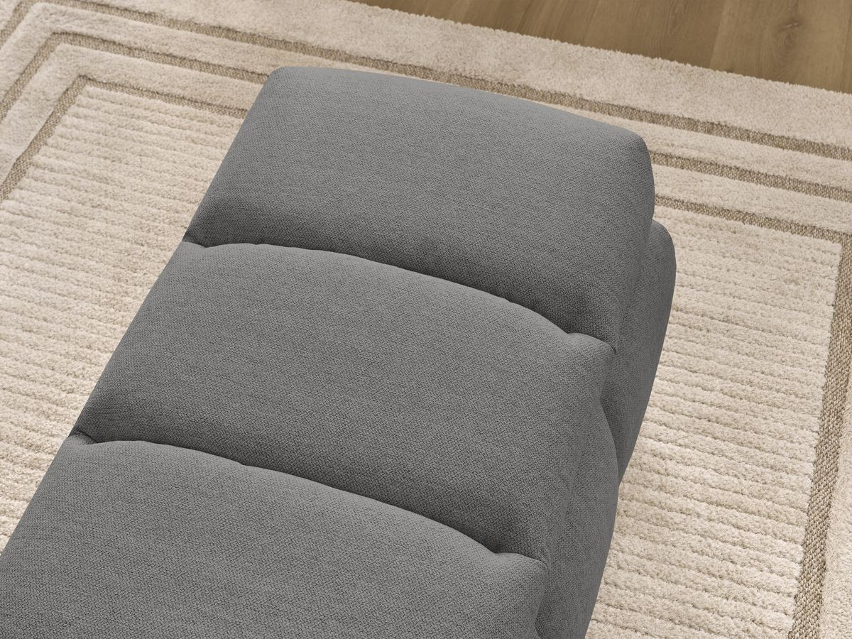 Bout de lit DENALI tissu lisse