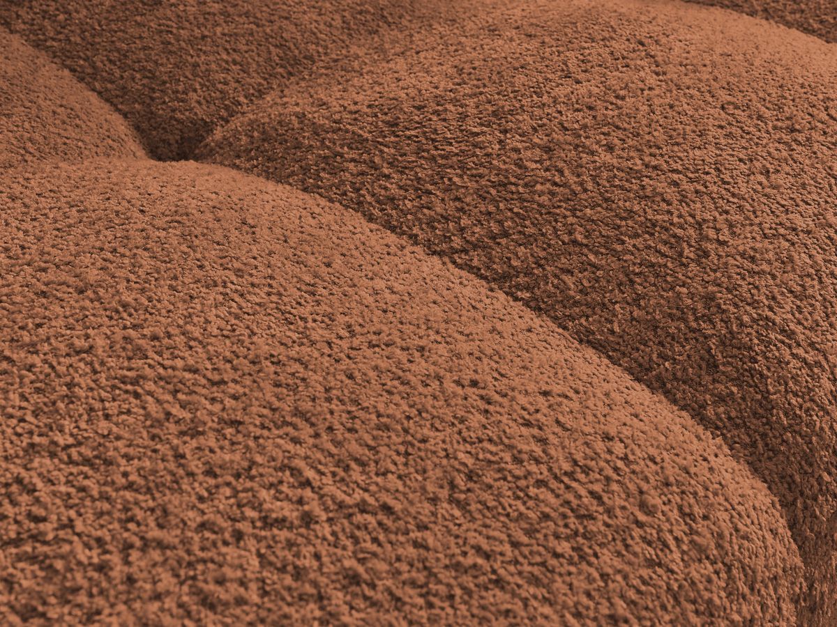 ANAKIN panoramische slaapbank met opbergruimte, badstof en poef