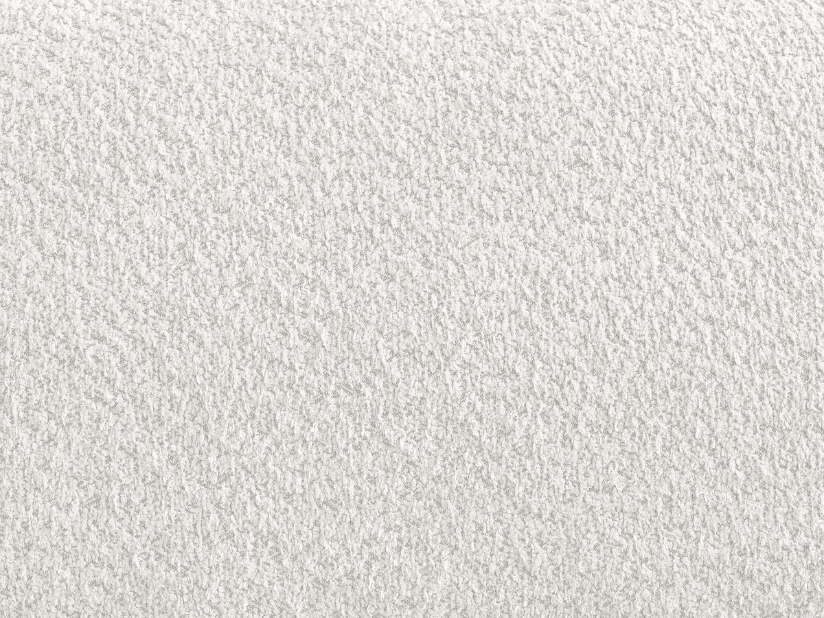 Canapé d'angle convertible réversible coffre ANAKIN tissu bouclette avec pouf