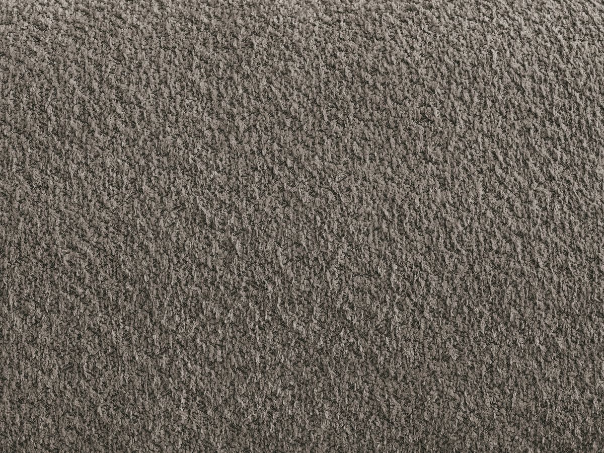 Canapé d'angle convertible réversible coffre ANAKIN tissu bouclette avec pouf