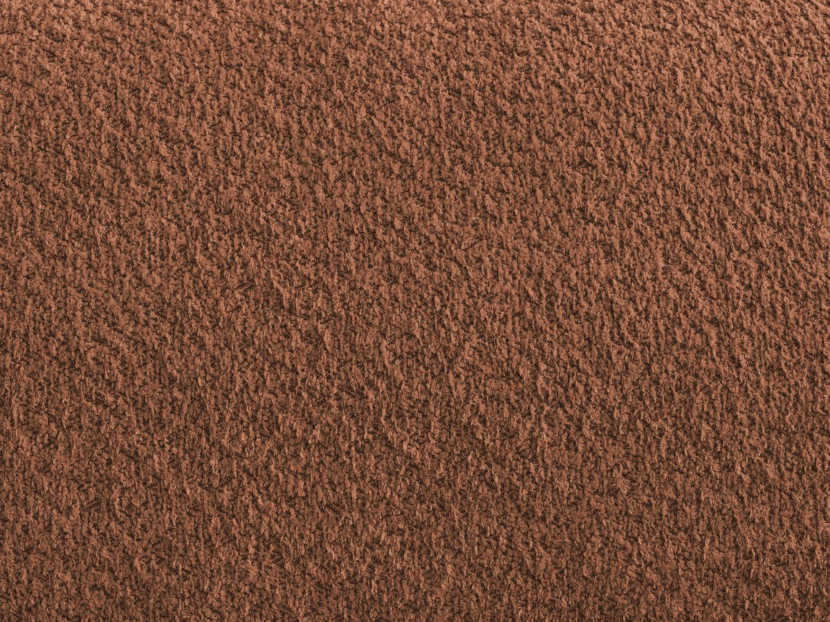 Canapé d'angle convertible réversible coffre ANAKIN tissu bouclette avec pouf