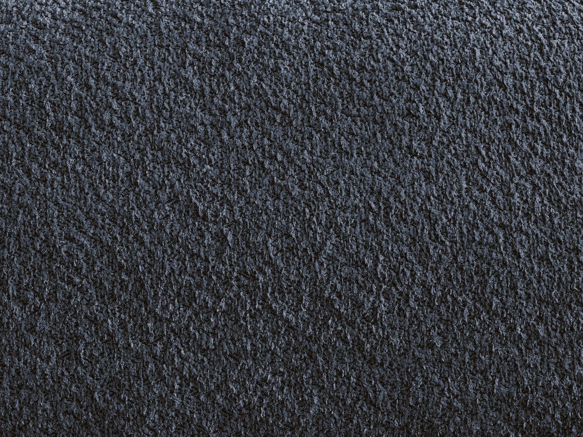 Canapé d'angle convertible réversible coffre ANAKIN tissu bouclette avec pouf