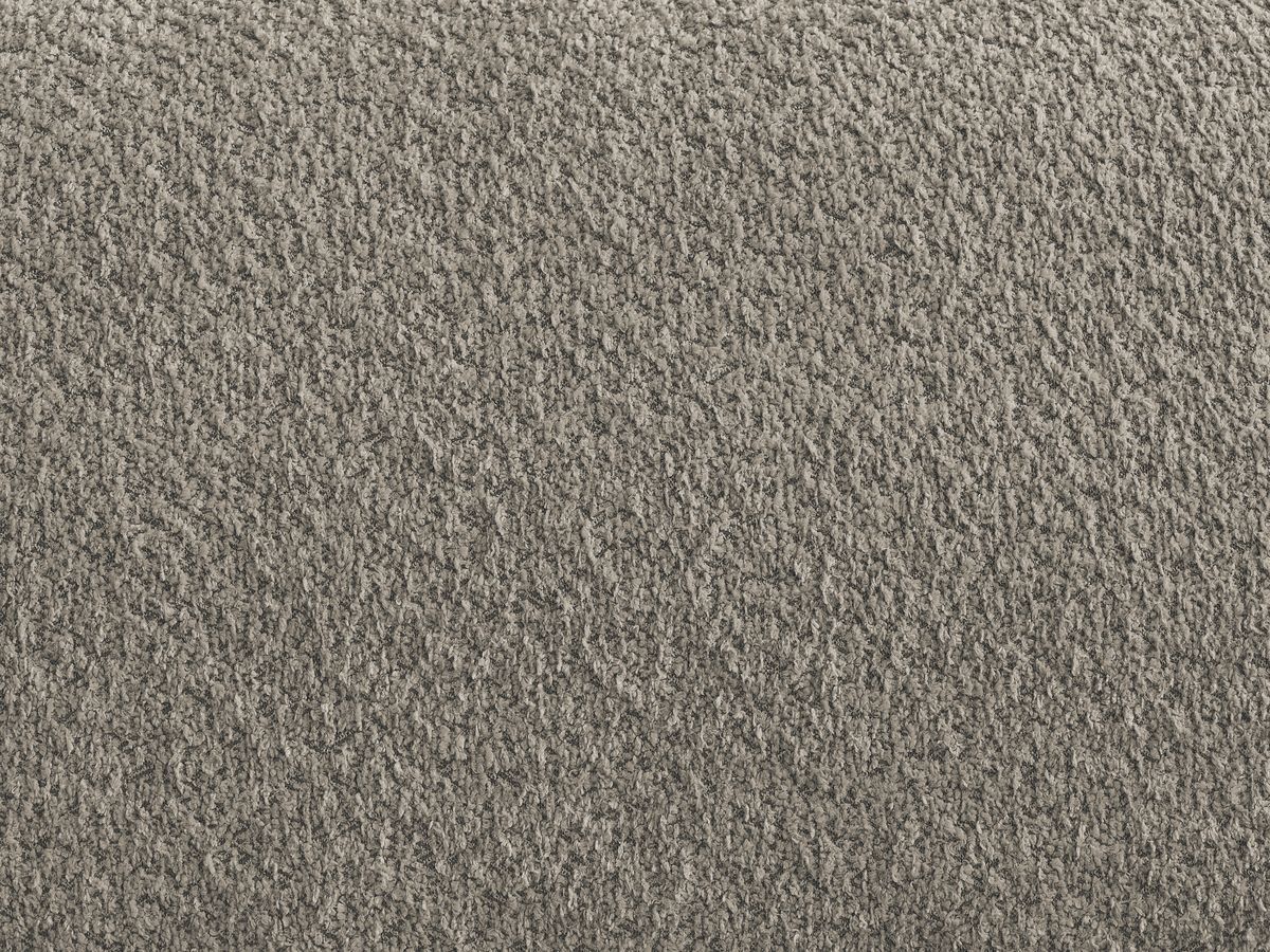Canapé d'angle convertible réversible coffre ANAKIN tissu bouclette avec pouf