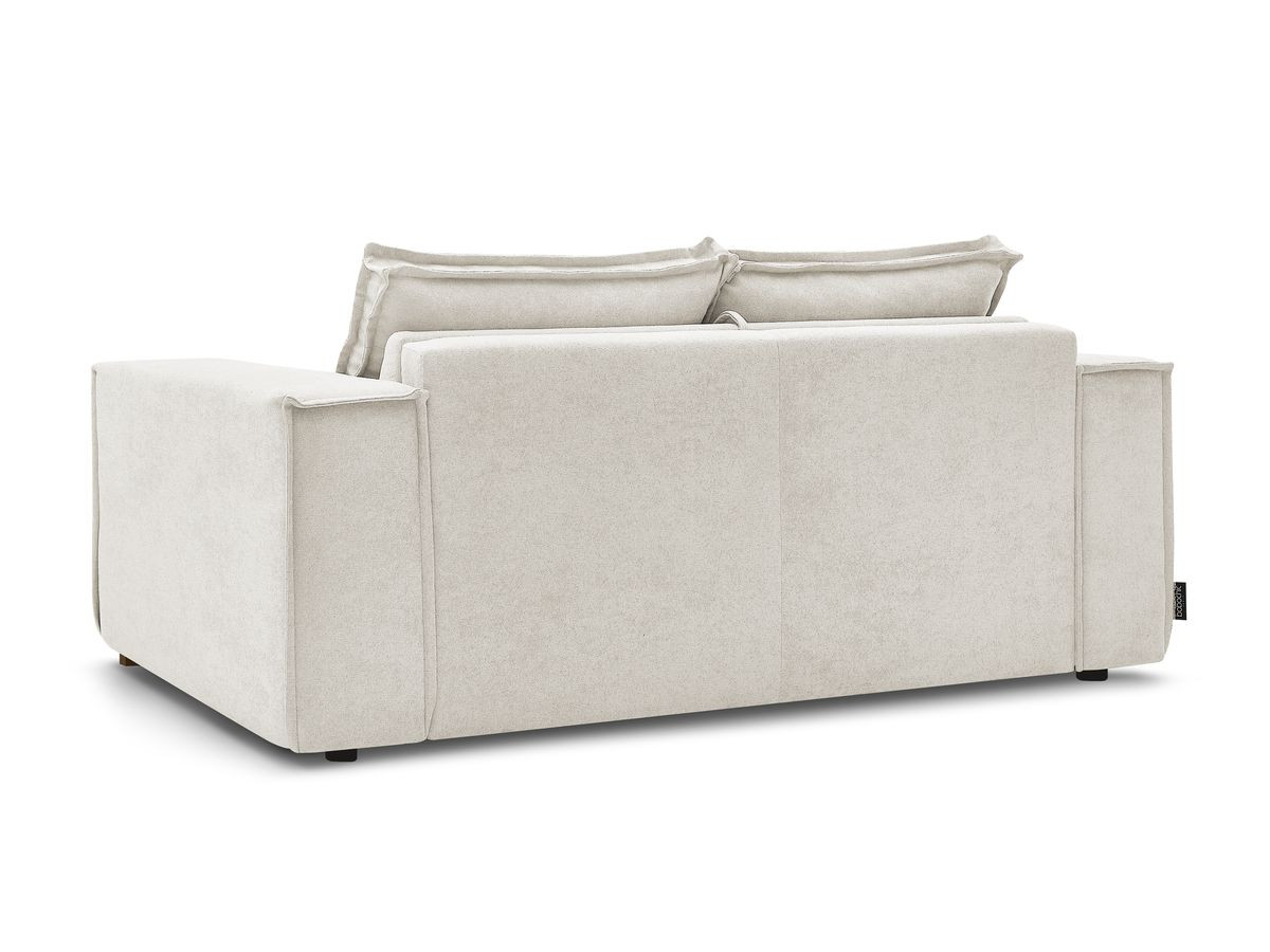 Canapé droit convertible CHELSEA ouverture express tissu texturé