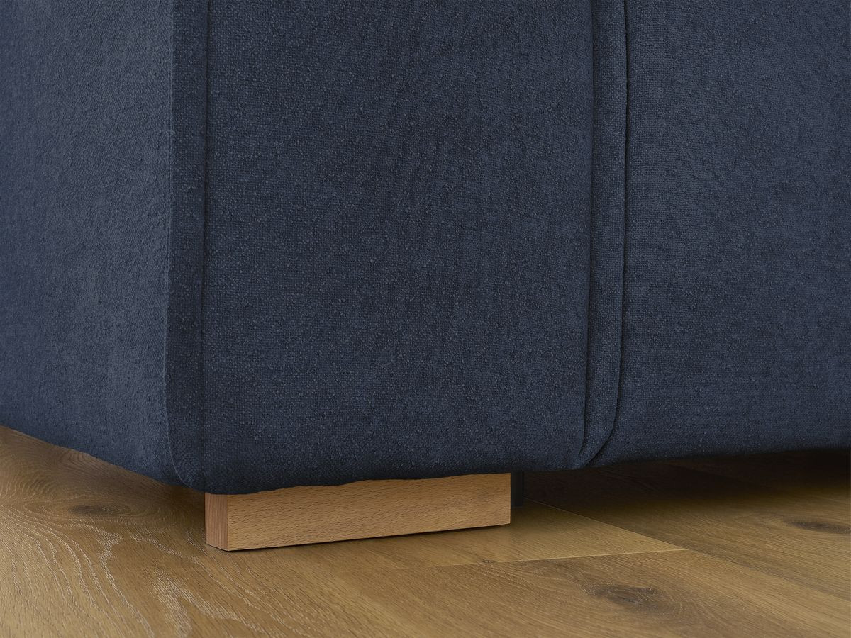 Canapé droit convertible CHELSEA ouverture express tissu texturé