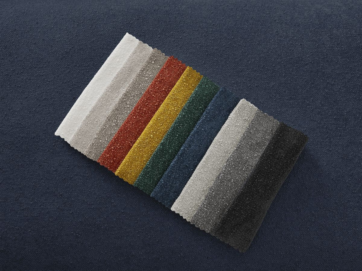 Canapé droit convertible CHELSEA ouverture express tissu texturé